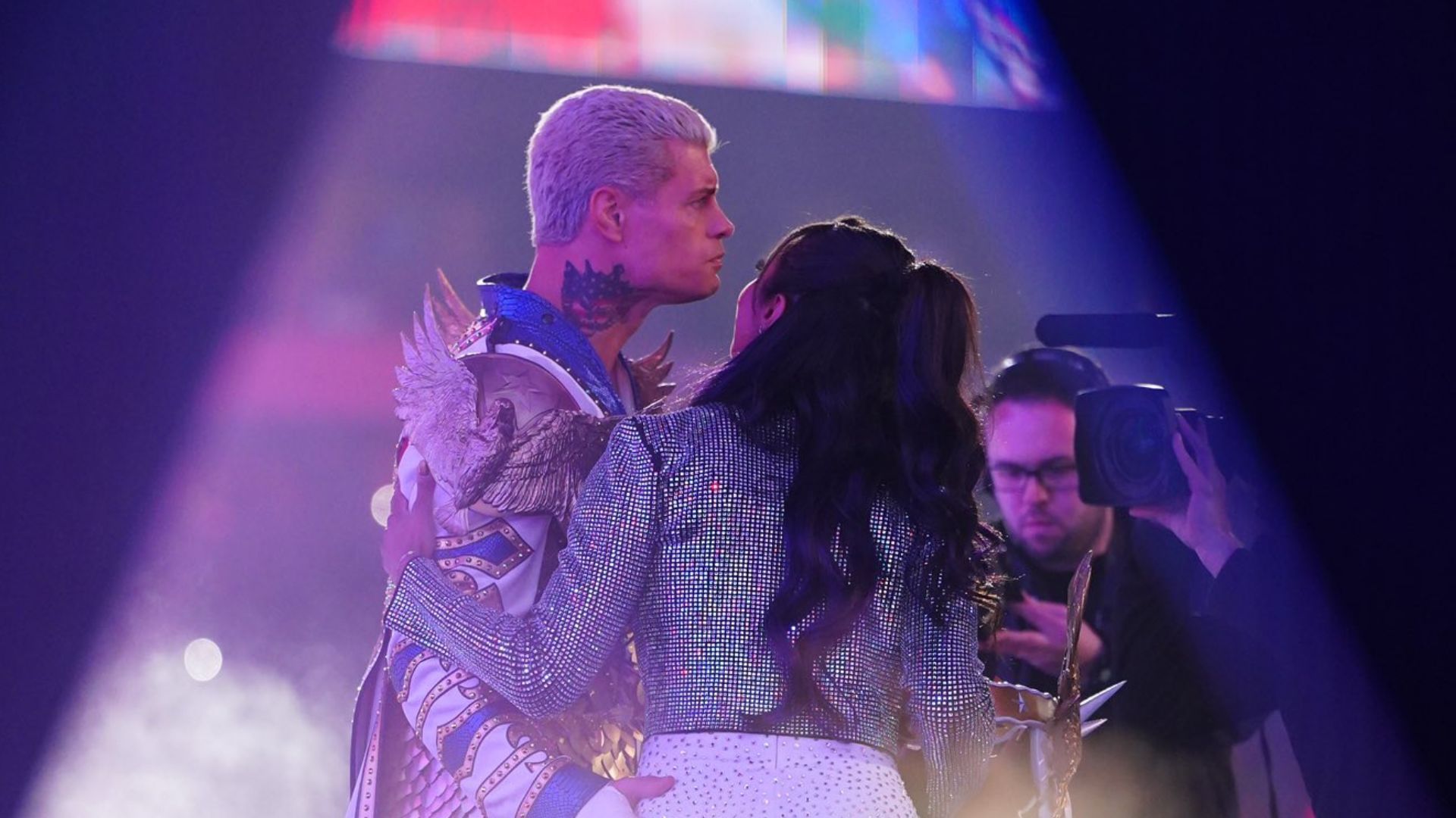 Cody Rhodes and Brandi at WrestleMania XL! [Image credit: Cody Rhodes