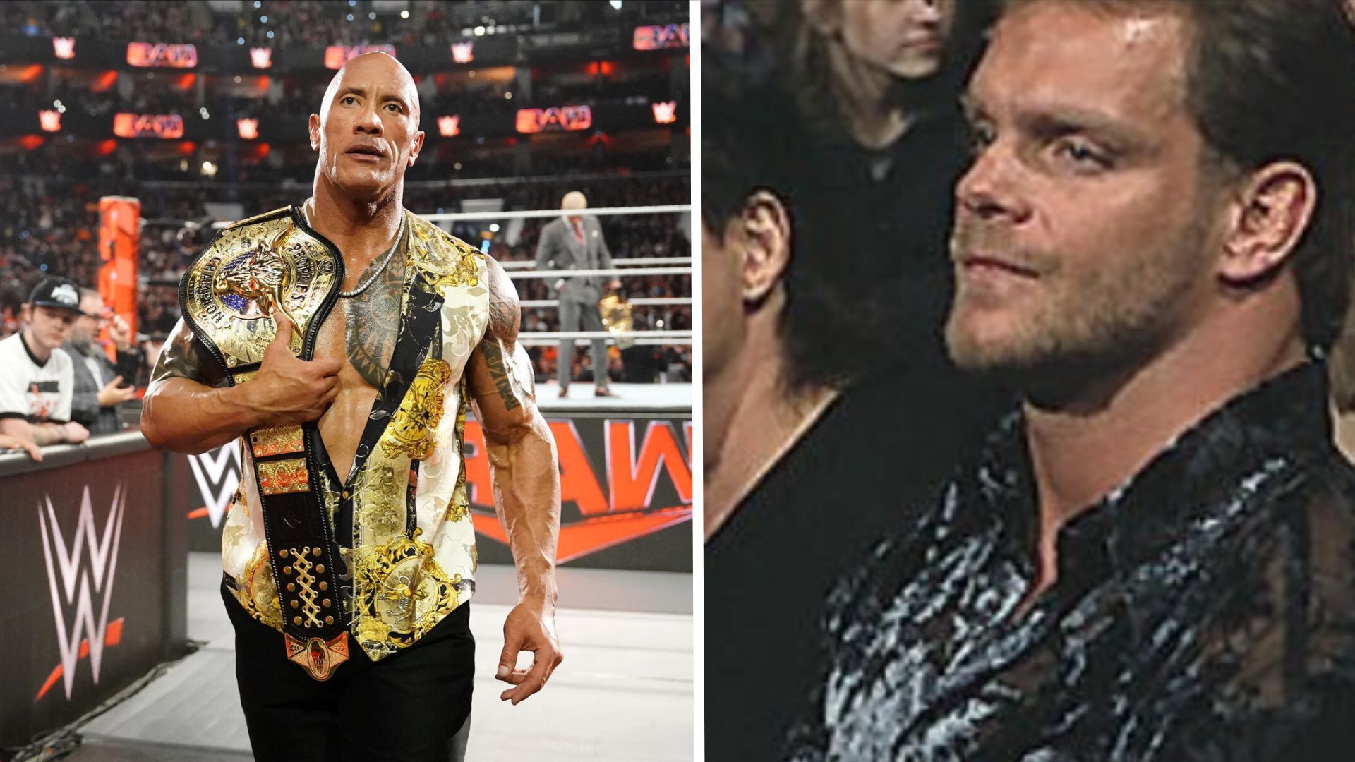 The Rock and Chris Benoit have quite a connected career in WWE [Image Credits: WWE.com and David Benoit