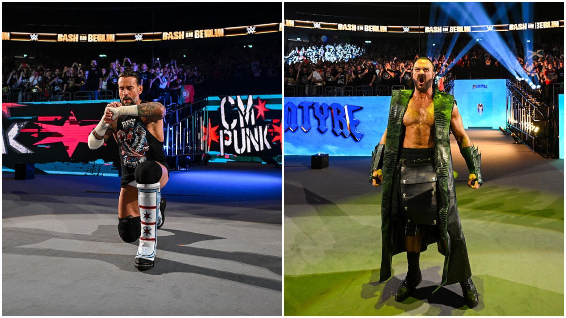 CM Punk (left); Drew McIntyre (right). [Picture credits - WWE.com]