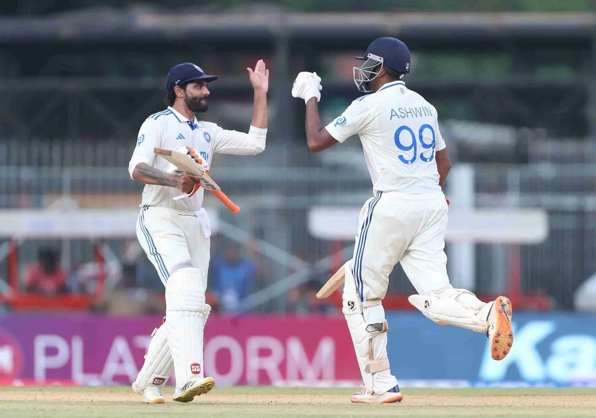 रवींद्र जडेजा और रविचंद्रन अश्विन (Photo Credit - BCCI.TV)