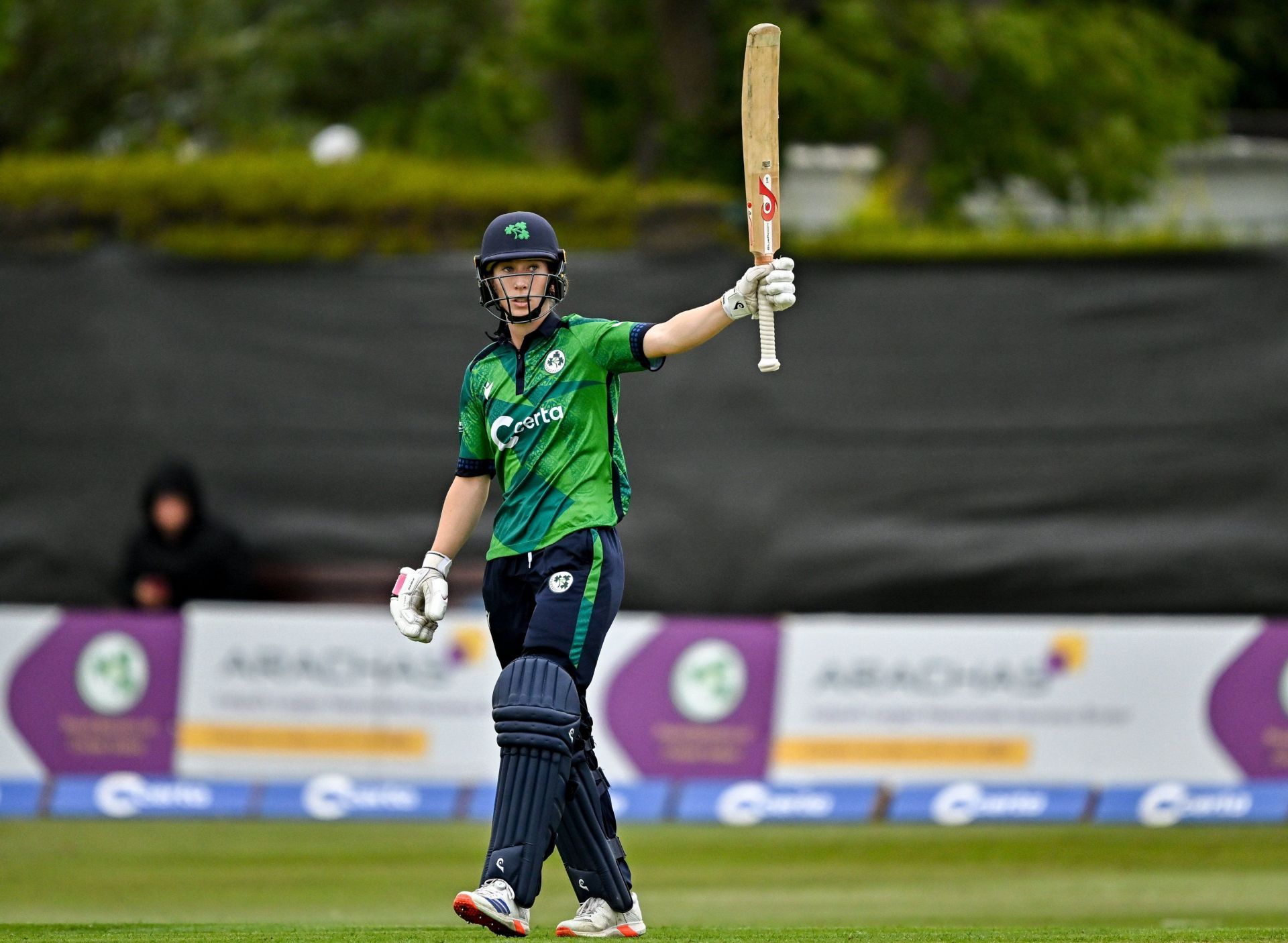 Orla Prendergast. (Credits: Ireland women&#039;s cricket Twitter)