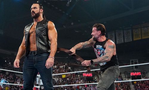 Punk could return the favor to McIntyre with a definitive attack of his own. {Image Credit: WWE.com}