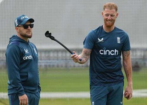 Brendon McCullum and Ben Stokes. (Credits: Getty)