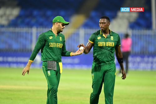 Aiden Markram and Lungi Ngidi. (Credits: ACB Twitter)