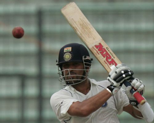 Sachin Tendulkar batting in a Test against Bangladesh in Mirpur (Image Credits: Getty Images)