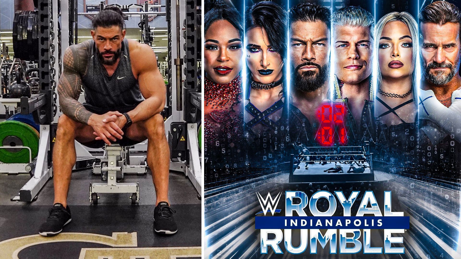 Roman Reigns is advertised for Royal Rumble 2025. [Photo credits: WWE.com]