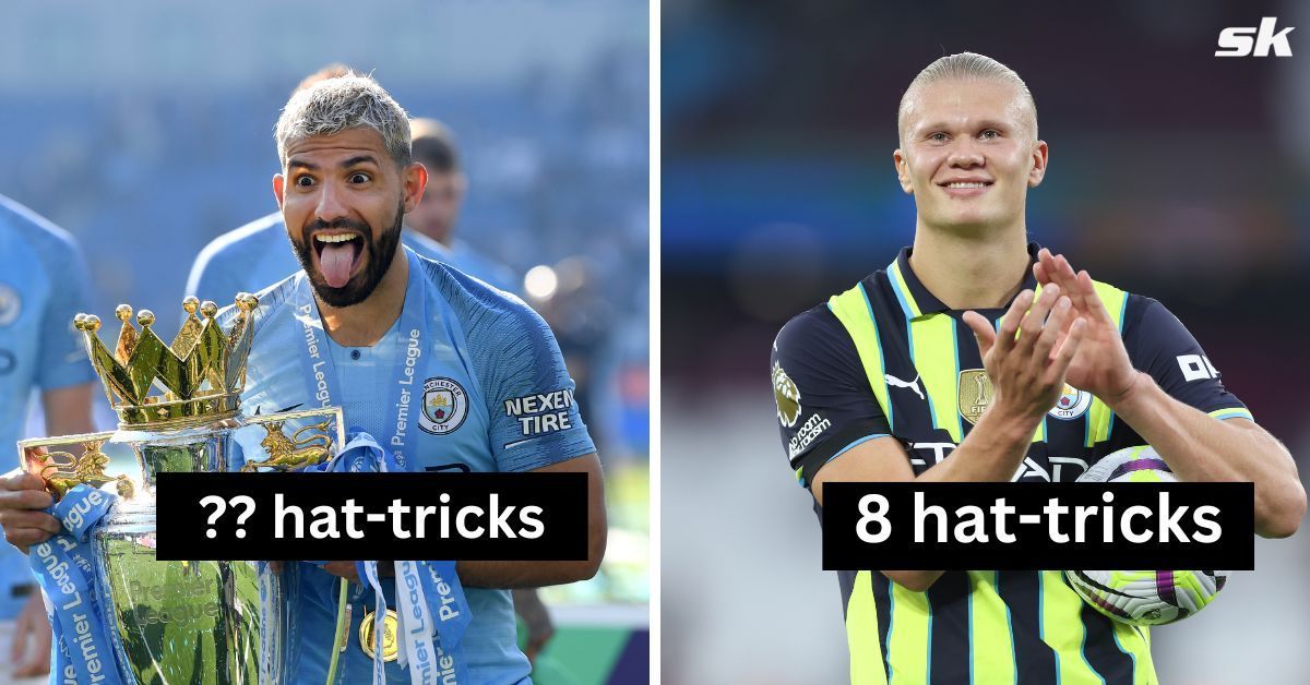 Sergio Aguero (left) and Erling Haalabd