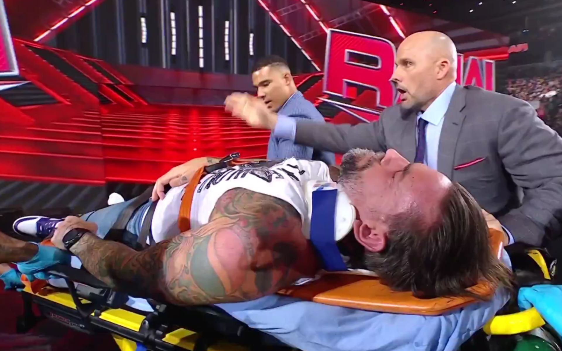 Not a good night for Punk (Pic Courtesy: @WWE on X)