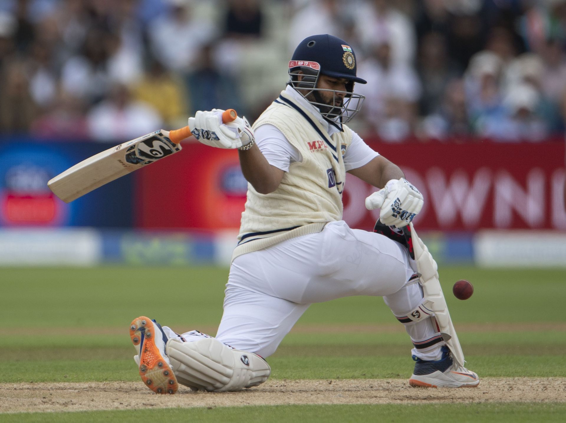 Rishabh Pant scored a fifty for India B against India A in the first round match of 2024 Duleep Trophy. (Image Credits: Getty Images)