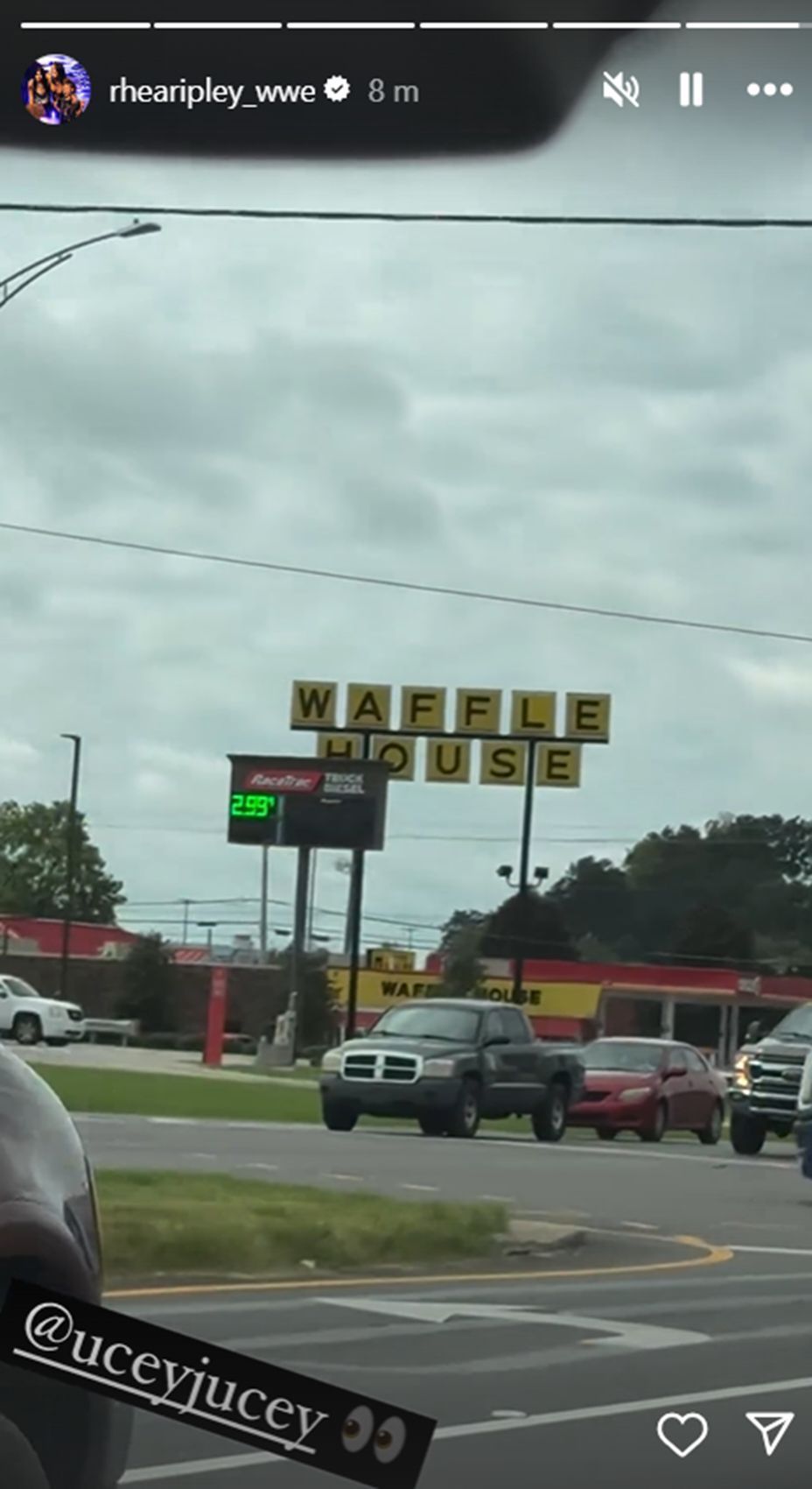 Rhea Ripley teases a date with Jey Uso (Screengrab of Ripley&#039;s story)