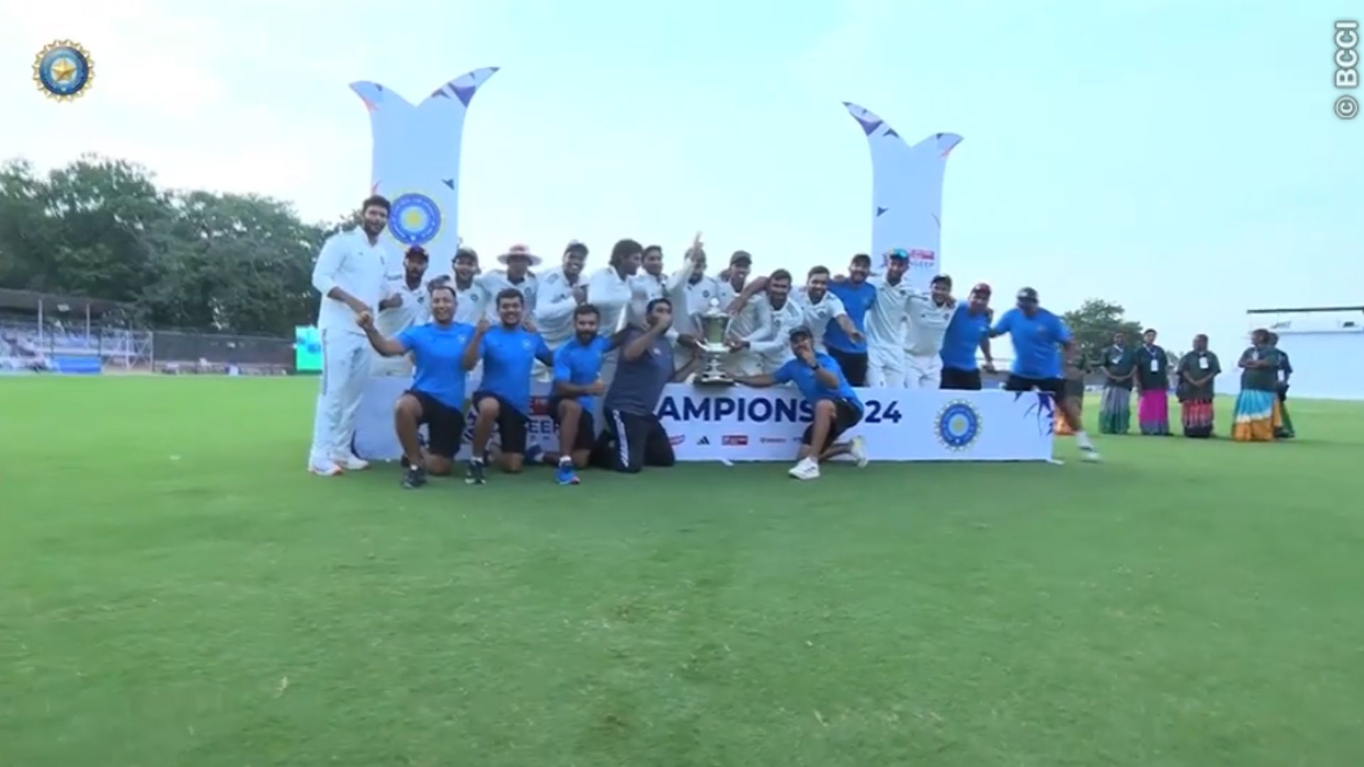 India A with the Duleep Trophy (Image credits: BCCI)