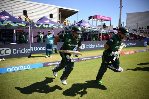 Mohammad Rizwan and Babar Azam. (Credits: Getty)