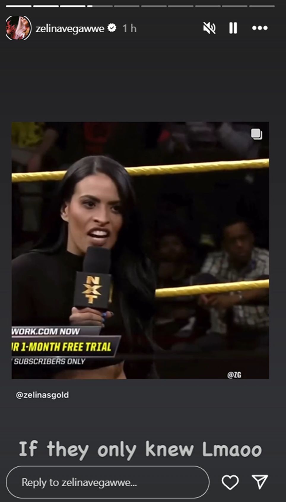 Zelina Vega made light of their feud.