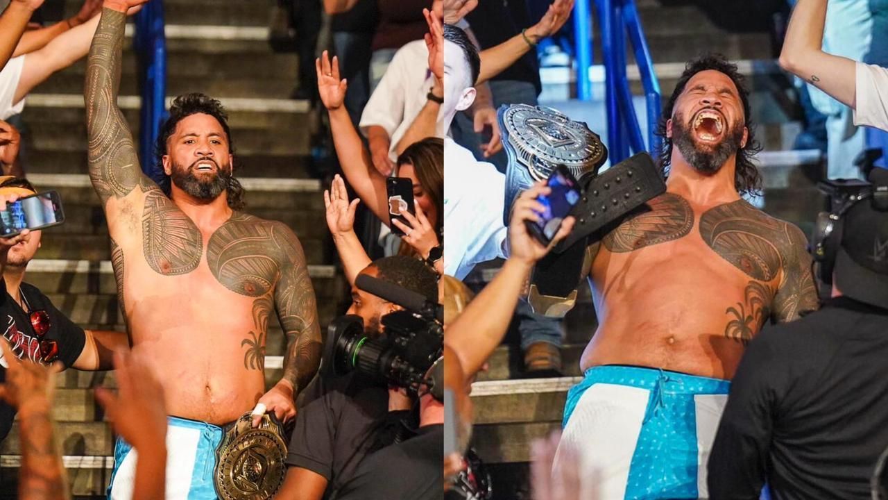 Jey Uso won the IC title on RAW (Pics from WWE.com)