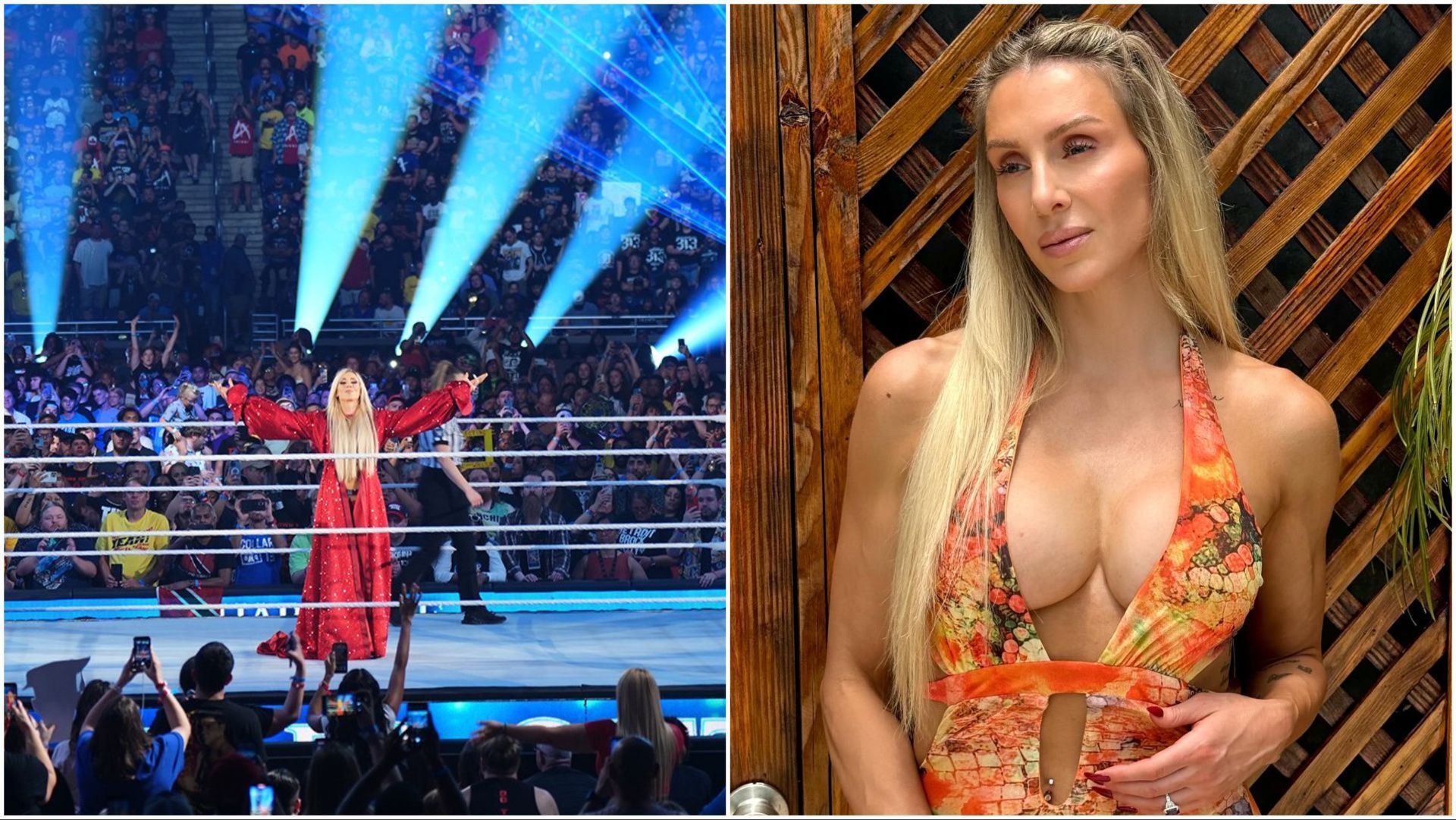 Charlotte Flair stands tall in WWE and at a photo shoot