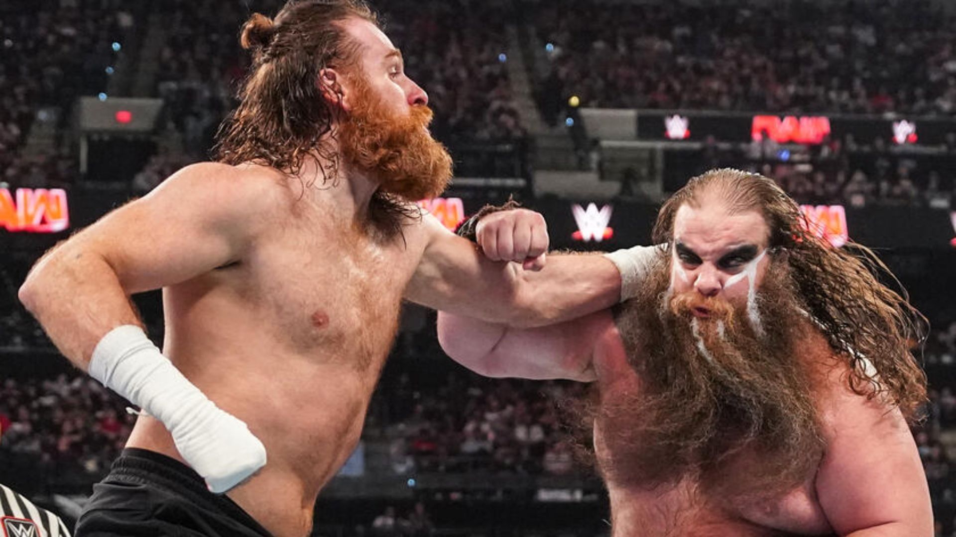 Ivar wrestled Sami Zayn in March 2024 [Photo credit: WWE]