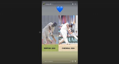 Rishabh Pant's latest Instagram story was shared on Monday, September 23. [Pic credits: @rishabpant on Instagram]