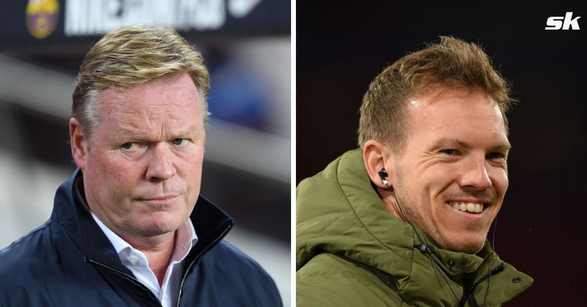 Netherlands boss Ronald Koeman (left) and Germany manager Julian Nagelsmann