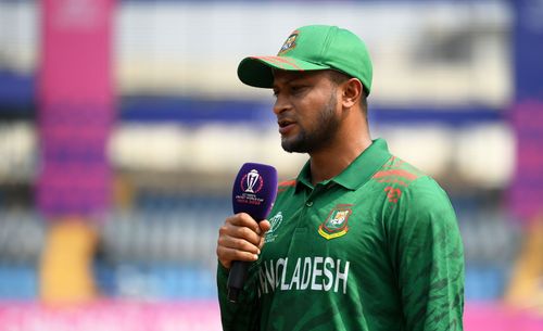 Shakib Al Hasan has led Bangladesh in the ICC Men's ODI World Cup. (File image via Getty)