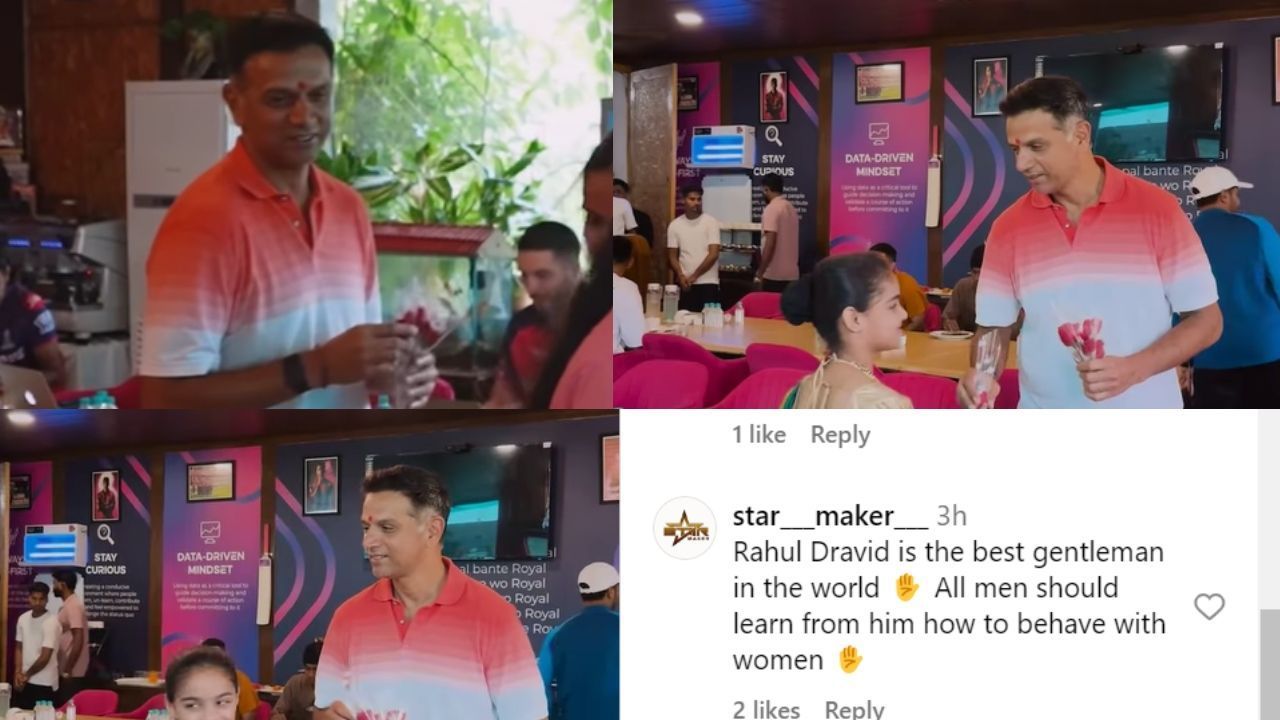 राजस्थान रॉयल्स कैम्प में राहुल द्रविड़ का हुआ जोरदार स्वागत (photo credit: instagram/rajasthanroyals)