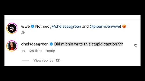 Green calls out company and takes shot at Michin on Instagram.