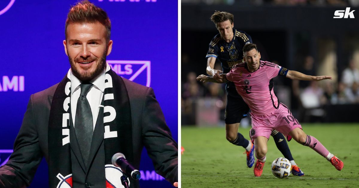 Inter Miami co-owner David Beckham (left) and Lionel Messi