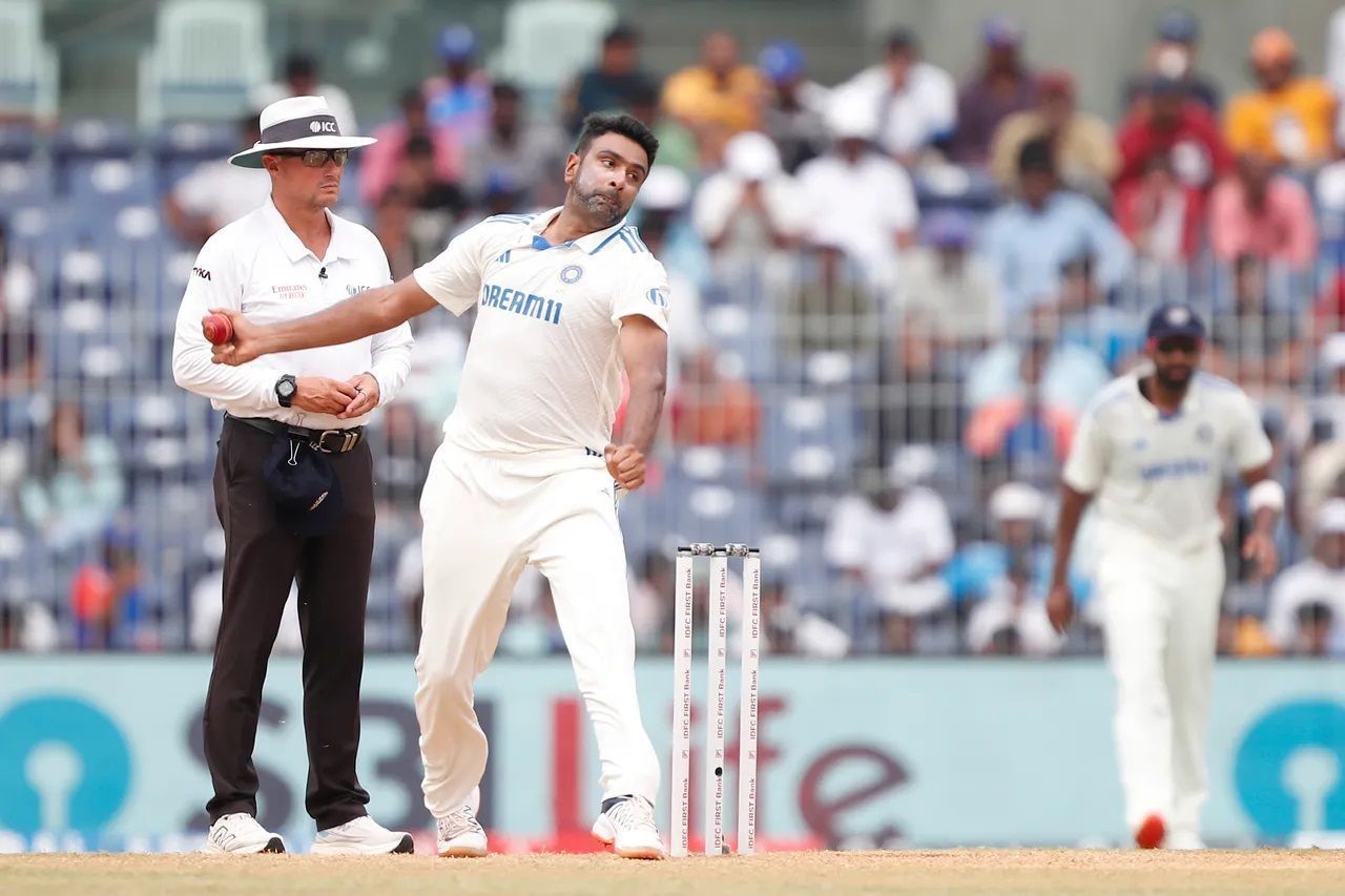 Ravichandran Ashwin dismissed Shakib Al Hasan in his first over on Day 4. [P/C: BCCI]