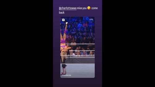 Charlotte Flair's story. (Image credits: Instagram)