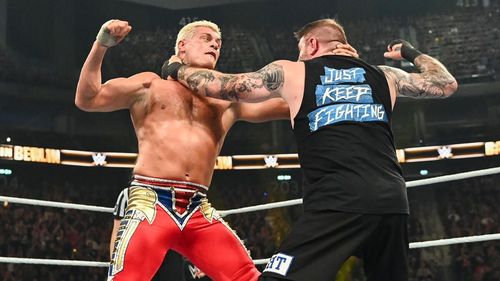 Cody Rhodes took on Kevin Owens at the PLE [Image credit: WWE.com]