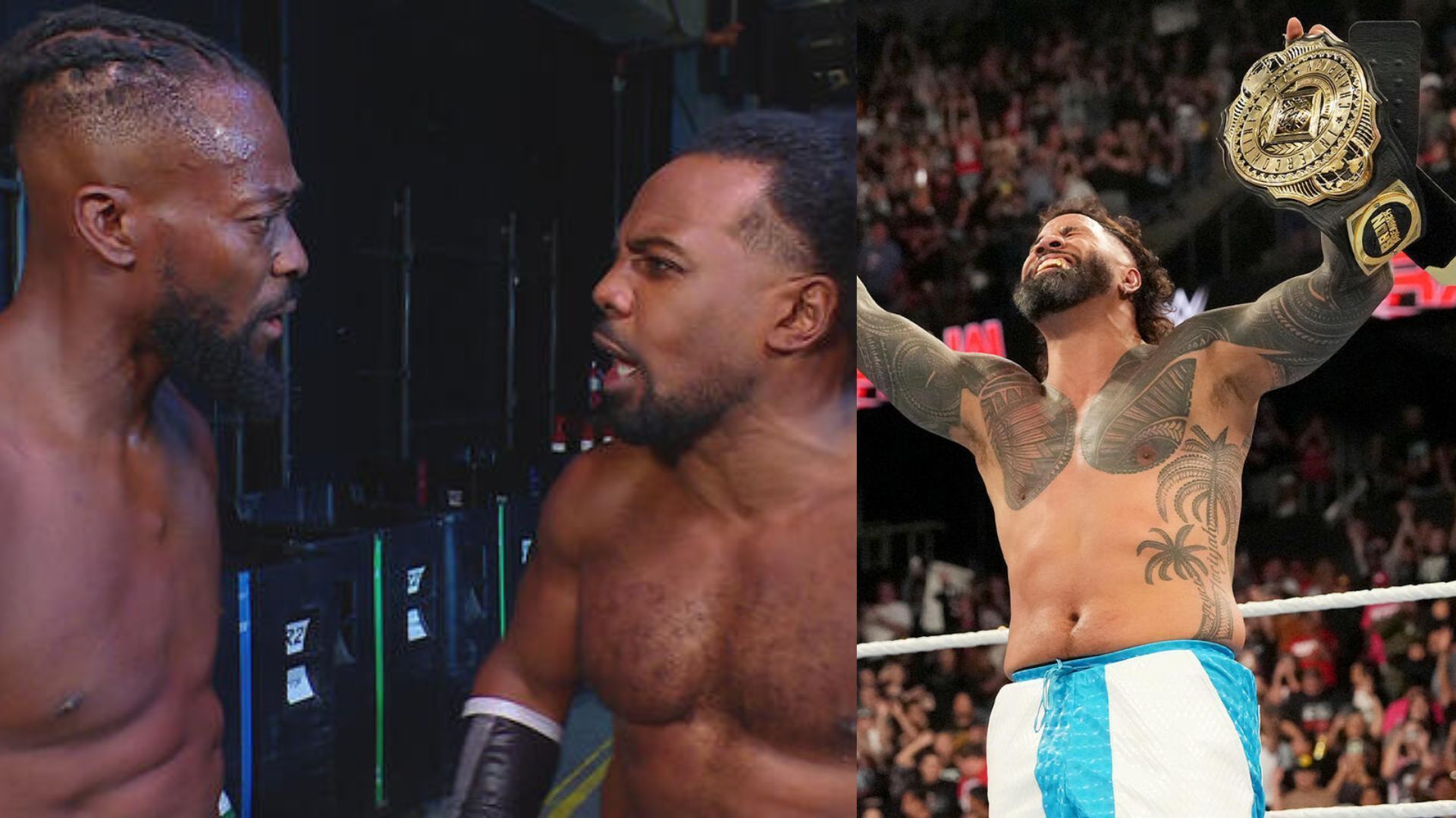 The New Day (left), Jey Uso (right) (Image Credits: WWE.com)