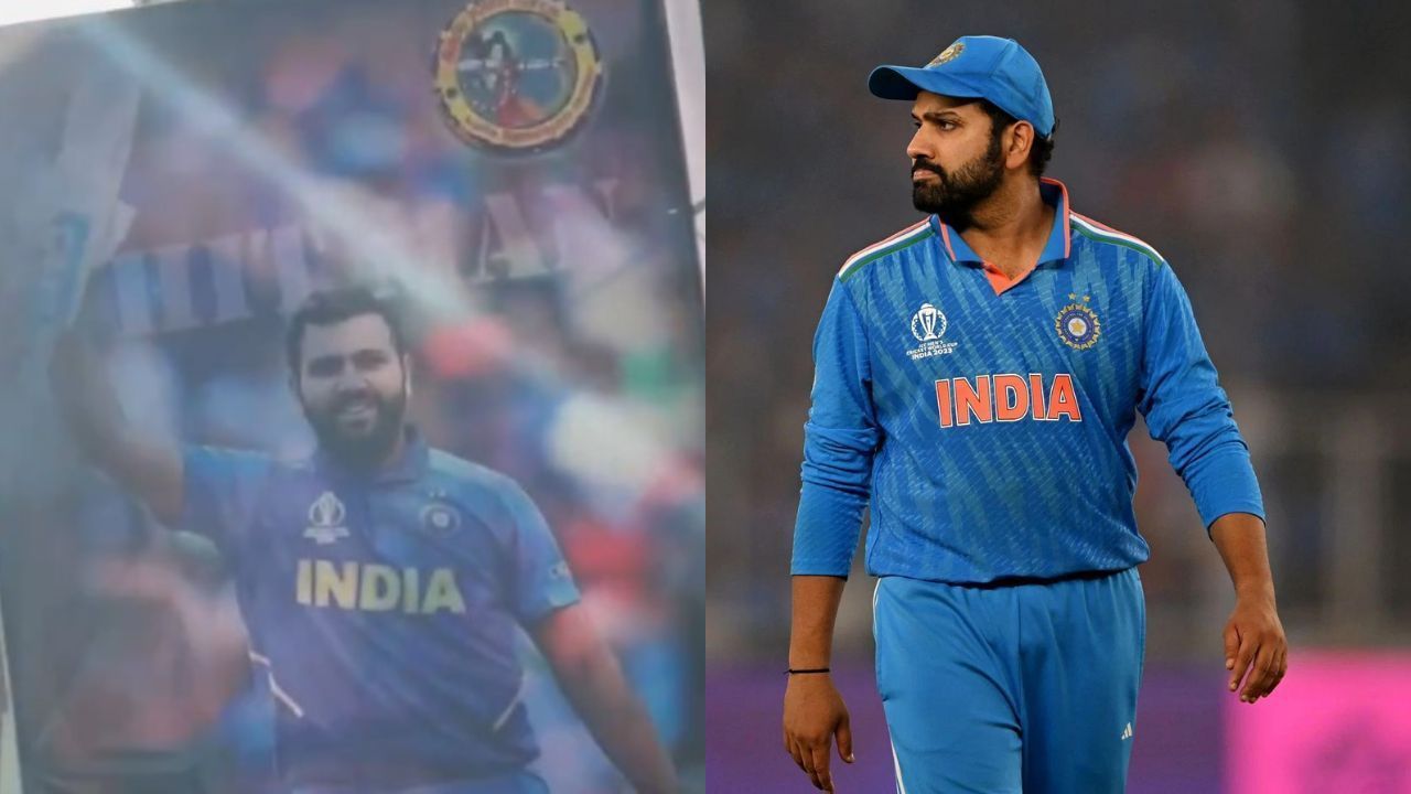 rohit sharma trolled over ganesh visarjan video representing his banners goes viral