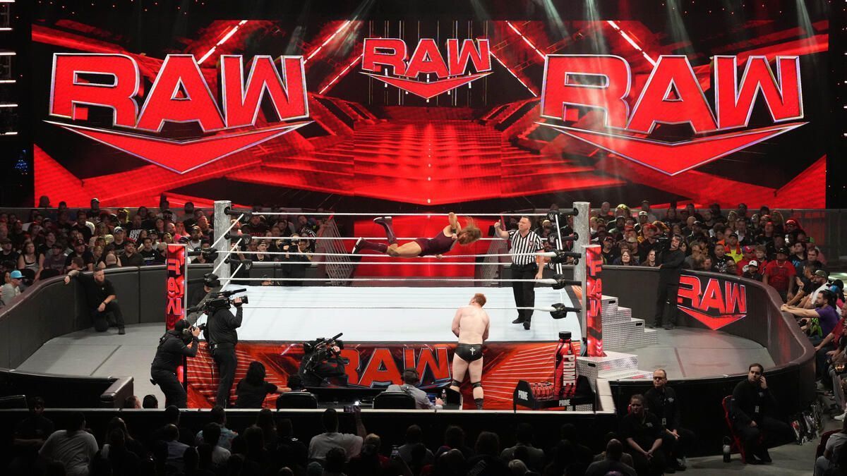 WWE Superstars in action on RAW (Image credit: WWE.com)