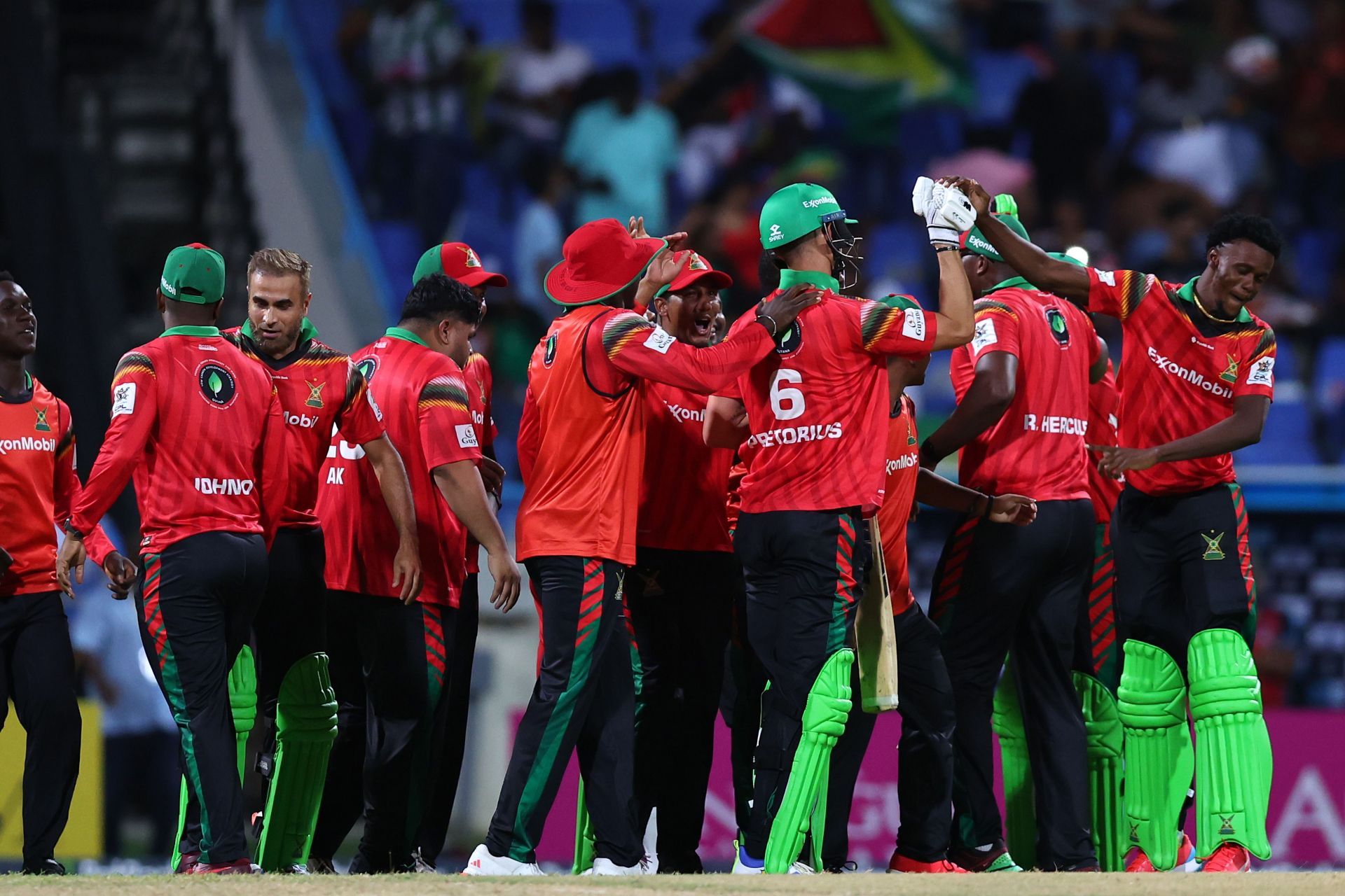 Antigua &amp; Barbuda Falcons v Guyana Amazon Warriors - Men&#039;s 2024 Republic Bank Caribbean Premier League - Source: Getty