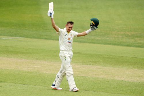 Marnus Labuschagne stiched an unbeaten 148 run partnership with Travis Head against England (File image via Getty)