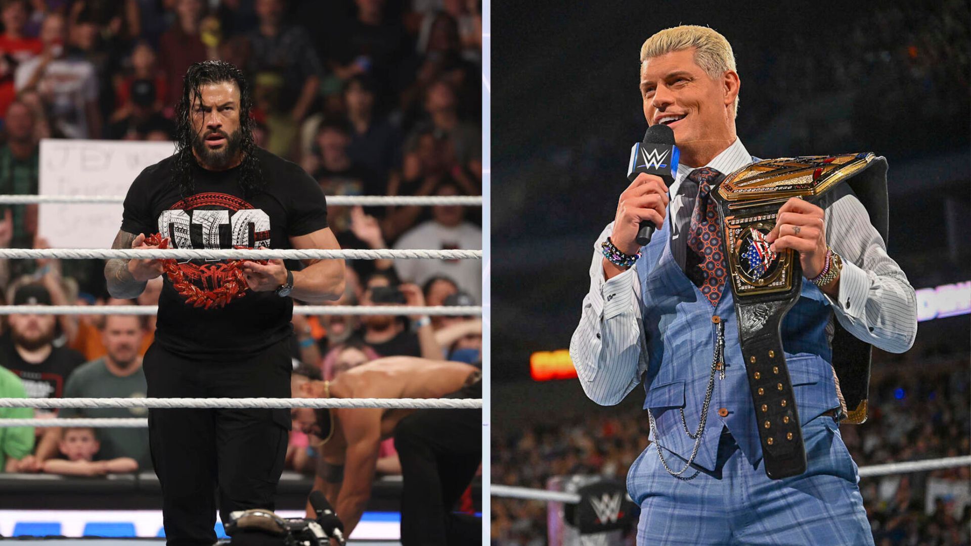 Cody Rhodes dethroned Roman Reigns at WrestleMania XL. [Images Source: WWE.com]