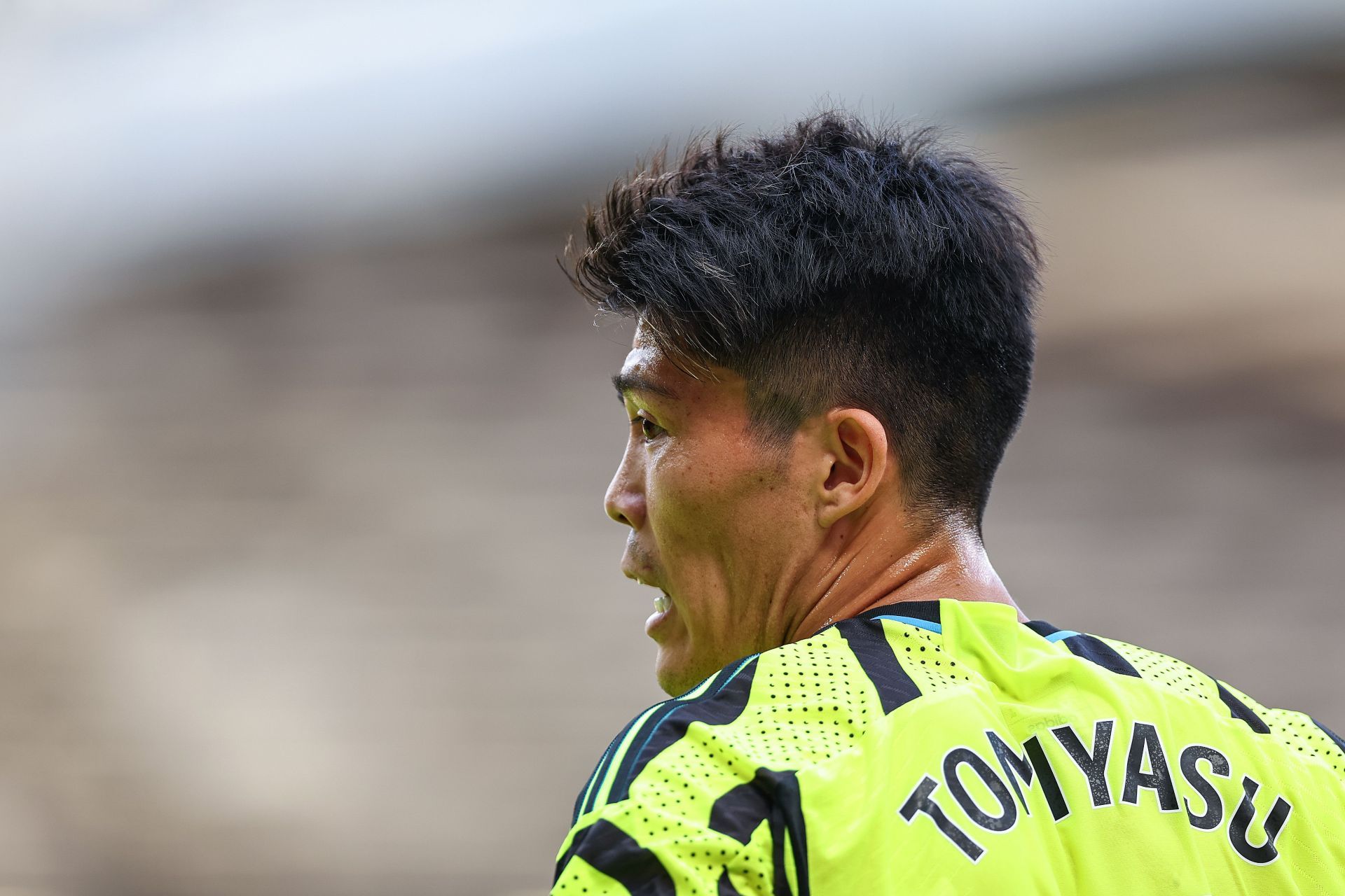 Takehiro Tomiyasu looks unlikely to be fit to face Manchester City (Image - Getty)