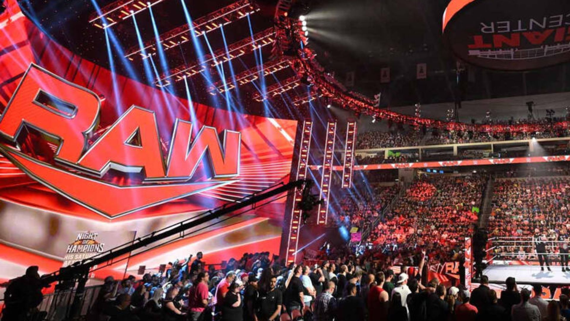 An image of the RAW arena from May 2023 [Image Credits: wwe.com]