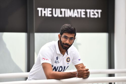 Jasprit Bumrah picked up the first wicket of the Bangladesh innings. (Image via Getty)