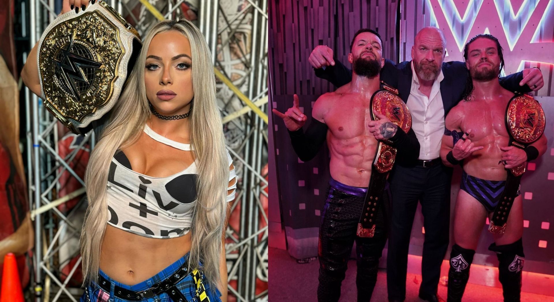 WWE में कुछ स्टार्स का टाइटल रन खत्म होने की कगार पर है (Photo: Liv Morgan &amp; Finn Balor Instagram)