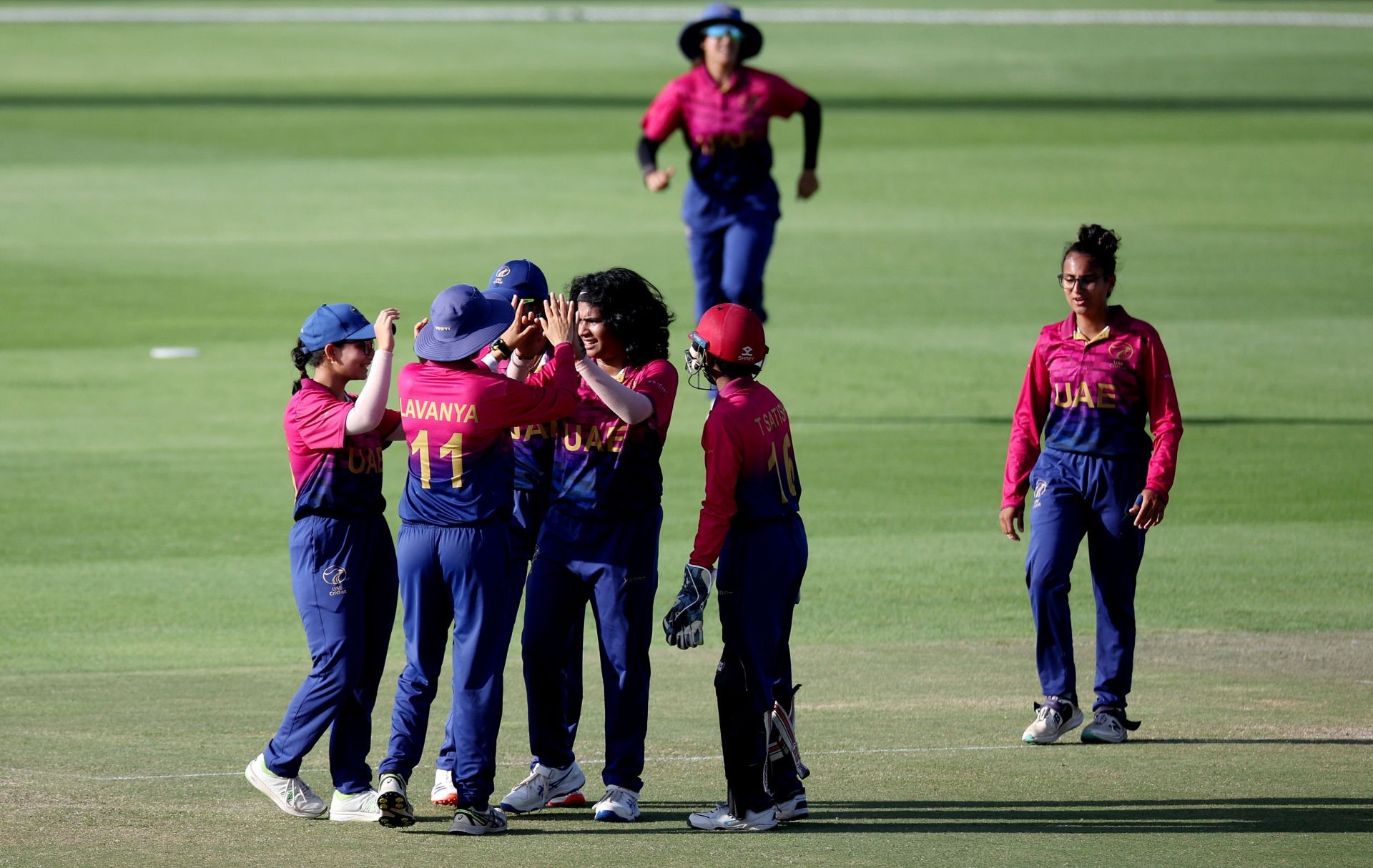 United Arab Emirates Women in action (Image Courtesy: X/UAE Cricket Official)