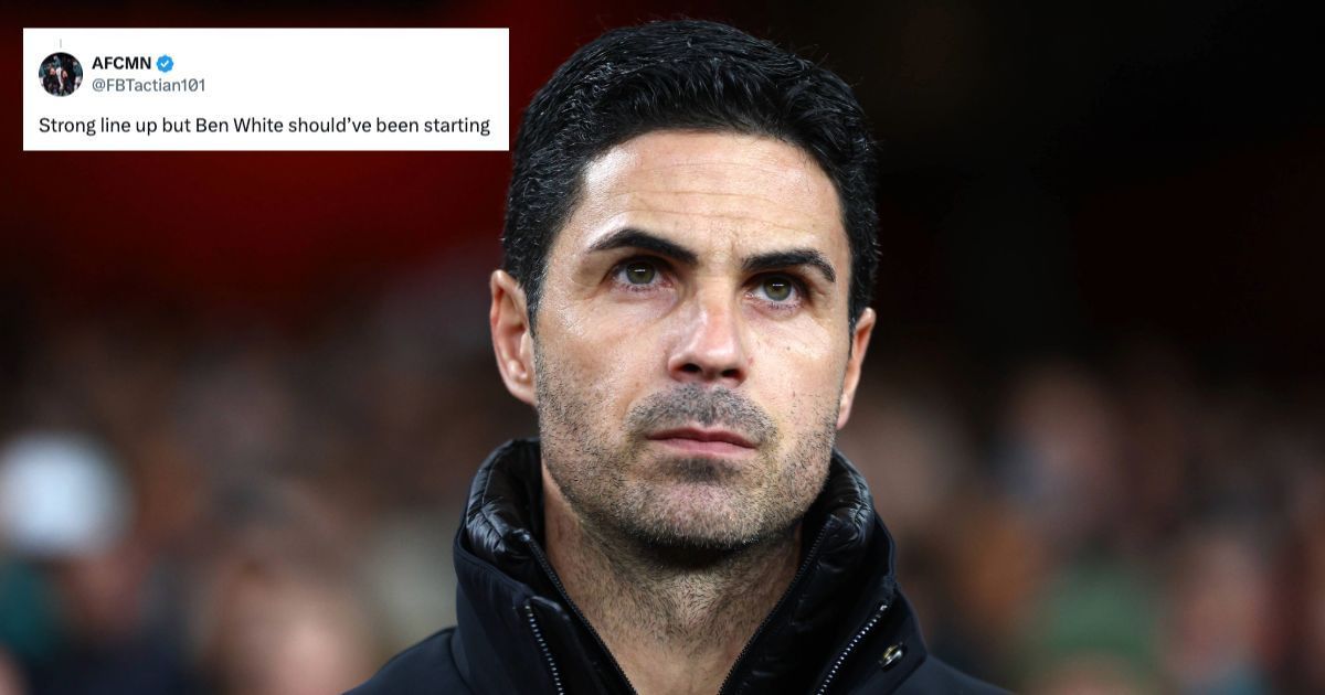 Arsenal fans surprised as Mikel Arteta names starting XI vs Manchester City