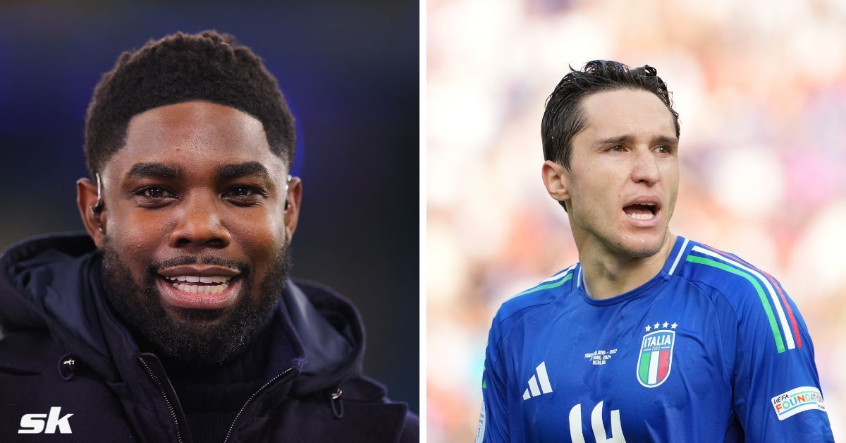 Micah Richards (left) and Federico Chiesa