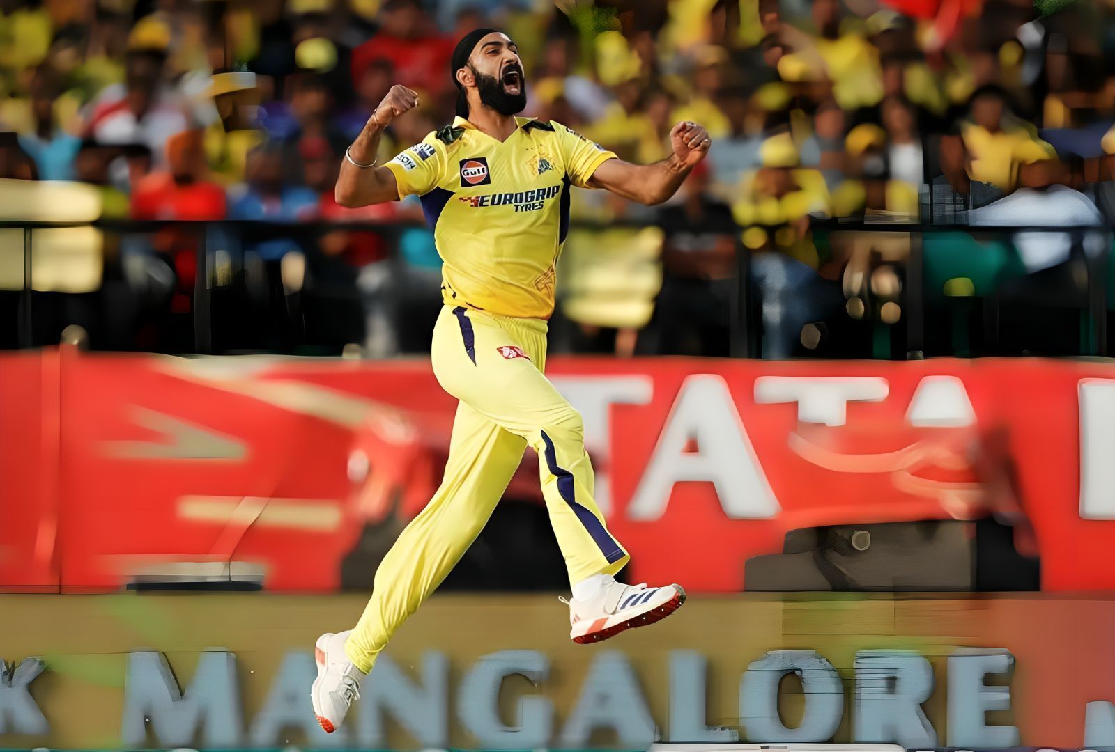 Simarjeet Singh flying during IPL 2024. (PC: BCCI)