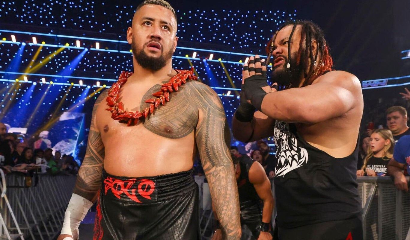 Solo Sikoa with his right hand man, Jacob Fatu   (Image Credits: WWE)