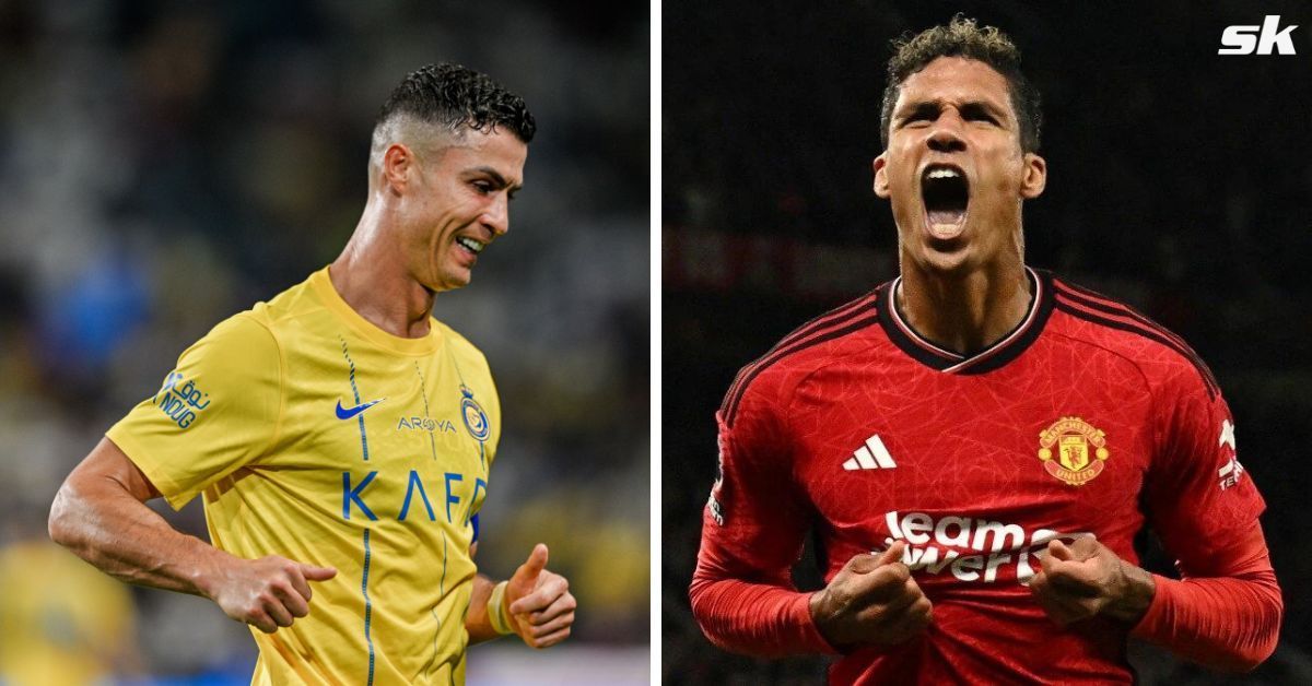 Cristiano Ronaldo (left) and Raphael Varane (right) (image via Getty)