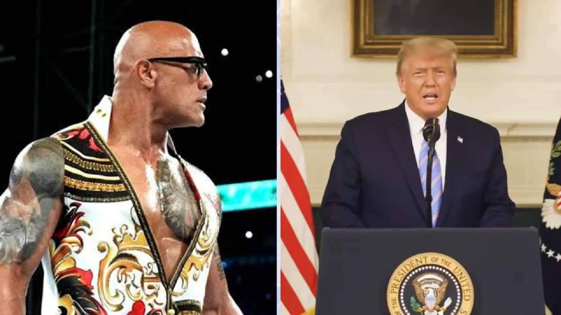 The Rock and Donald Trump