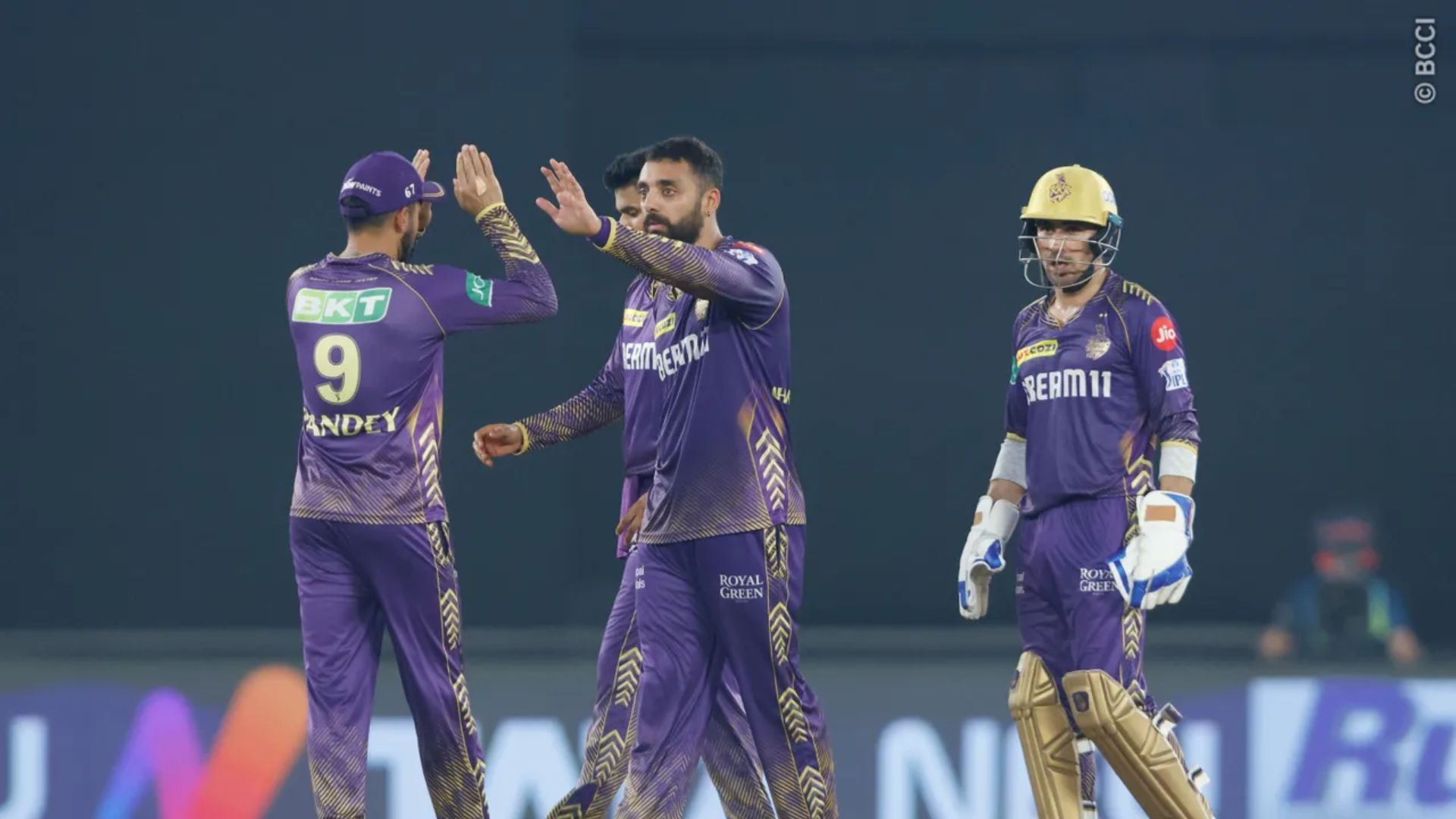 Varun Chakravarthy celebrating a wicket (Image credits: BCCI)