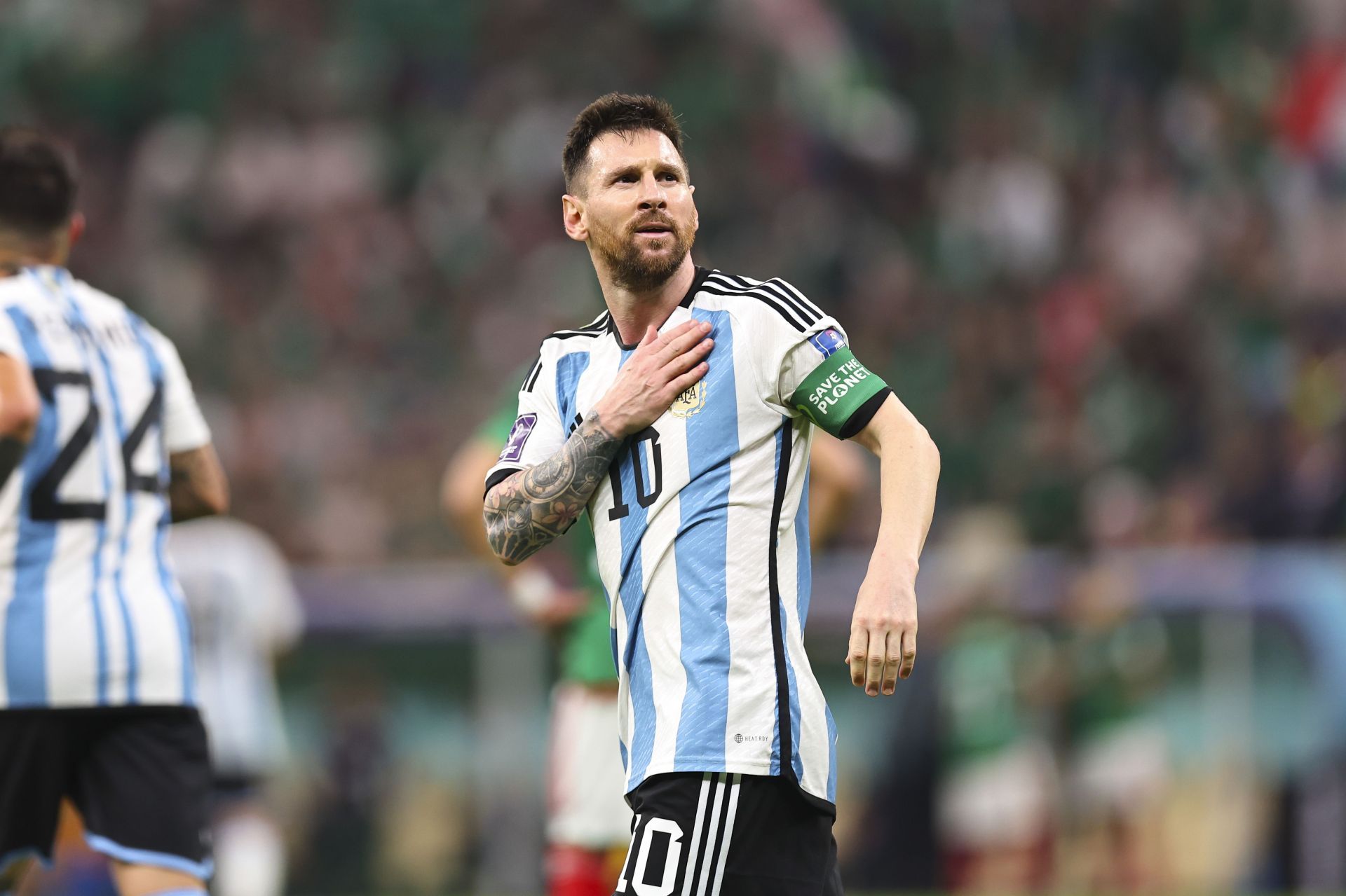 Messi in Argentina v Mexico: Group C - FIFA World Cup Qatar 2022 - Source: Getty