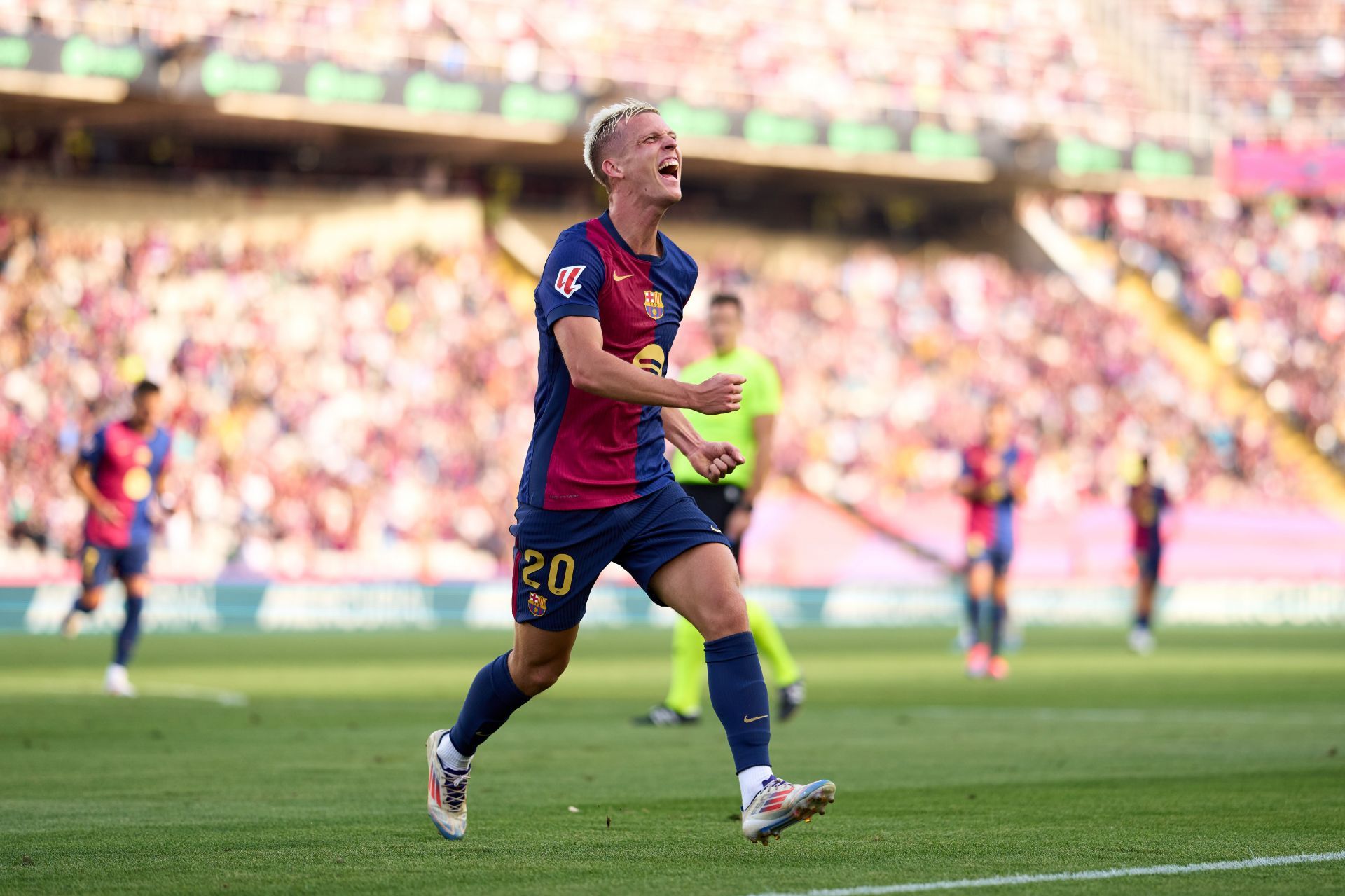 Dani Olmo arrived at Camp Nou this summer