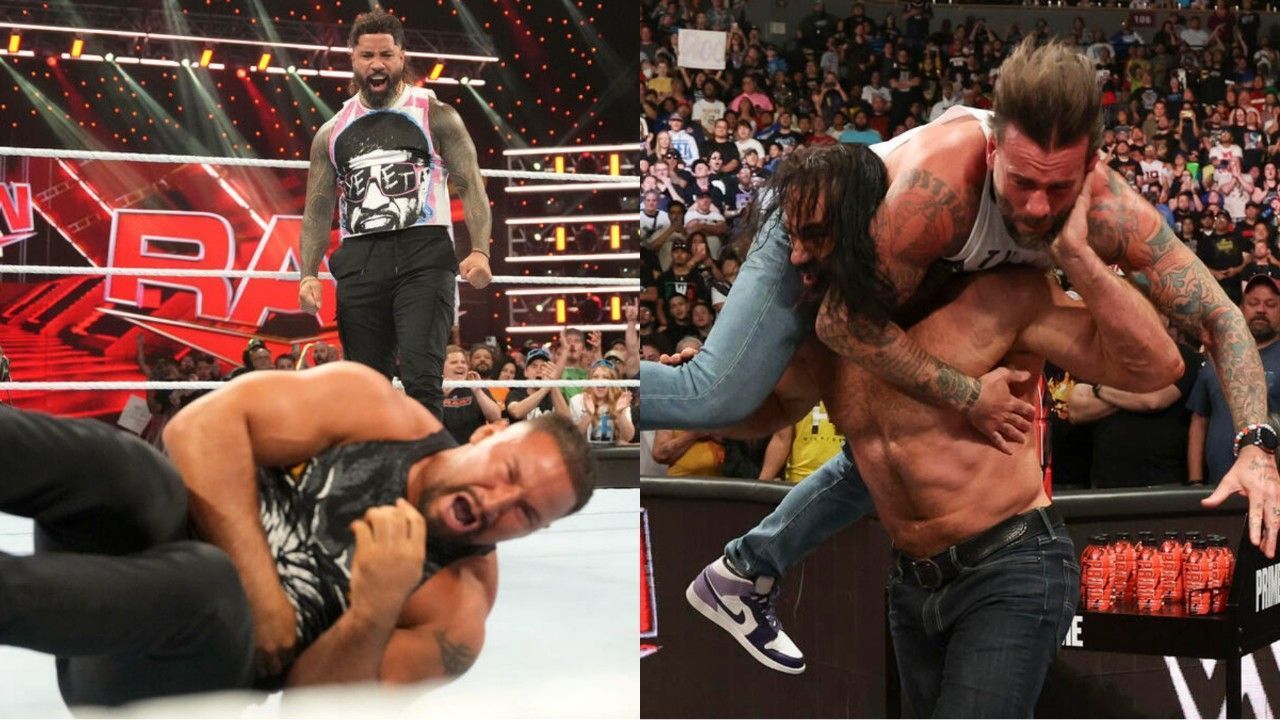 WWE Raw, Jey Uso, Bron Breakker, CM Punk, Drew Mcintyre, 